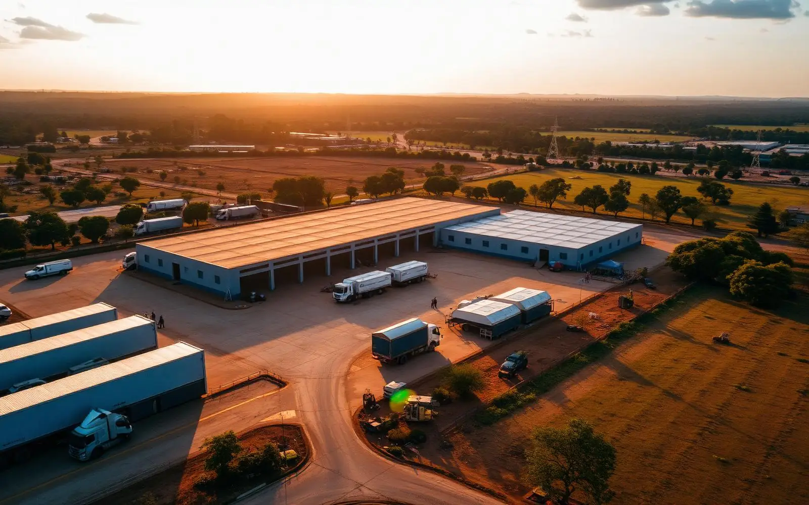 Ajesmark warehouse compound in Shinyanga